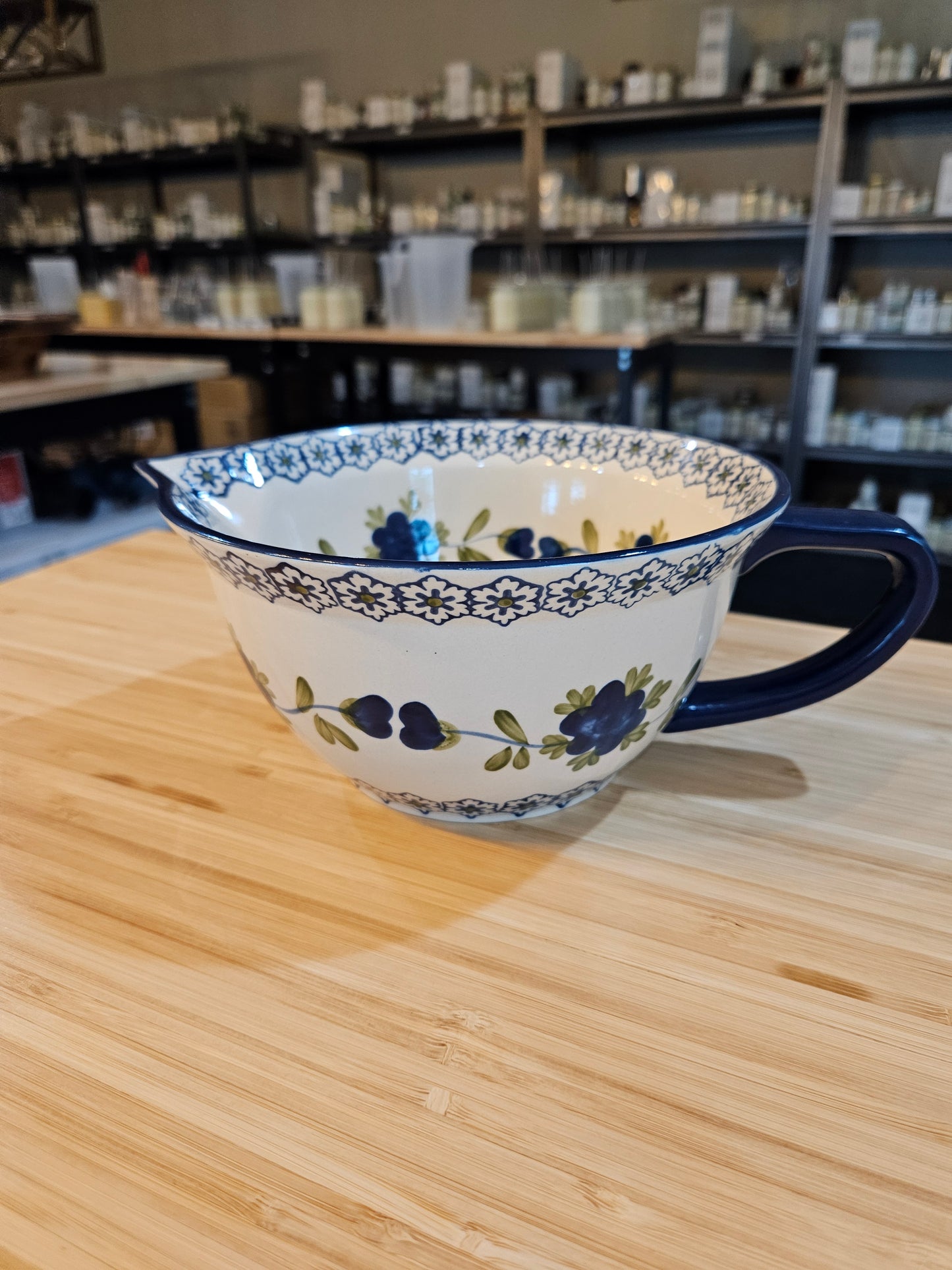 Blue Floral Ceramic