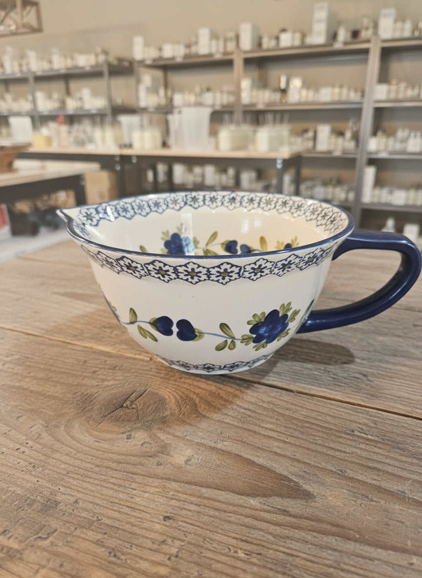 Blue Floral Ceramic