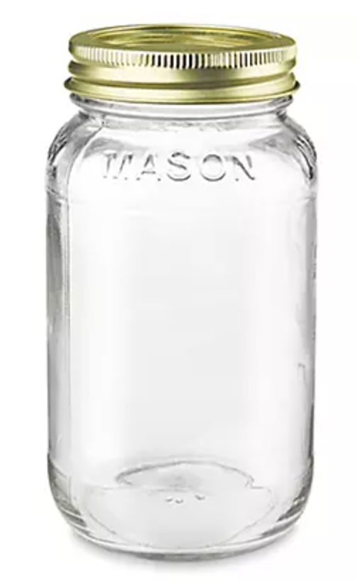 24oz Clear Mason Jar