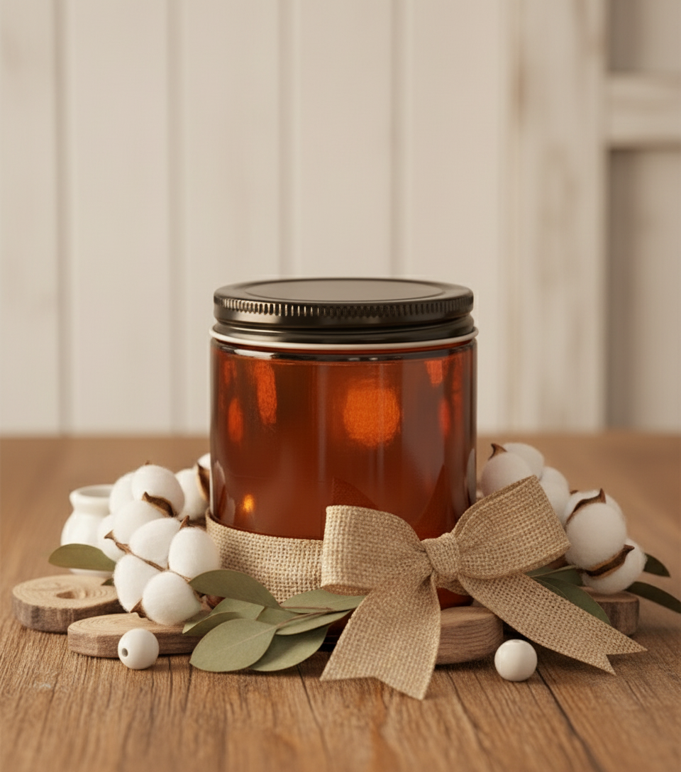 8oz Amber Jar